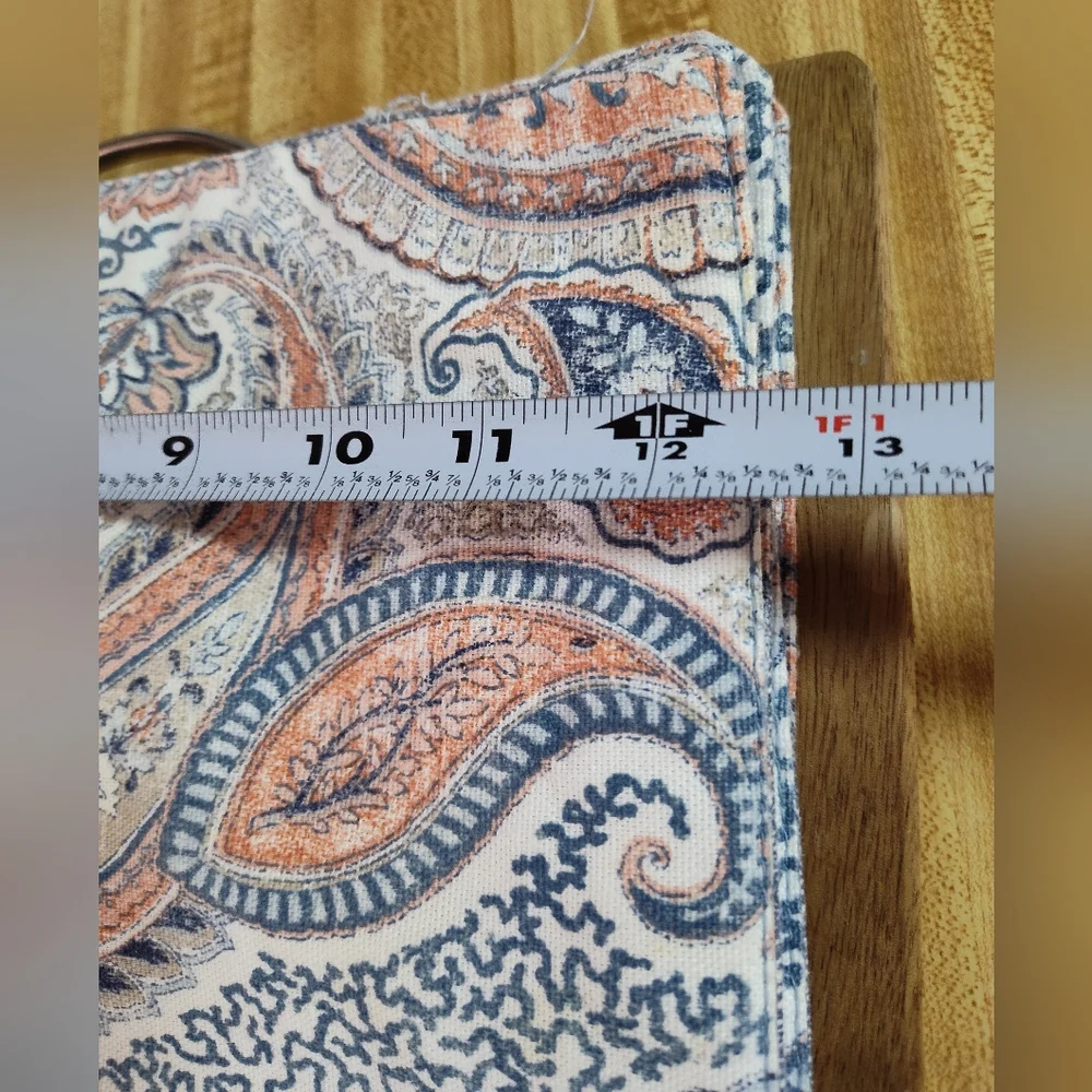 Rachel Roy Set Of 4 Paisley Blue-toned Cloth Placemats 18